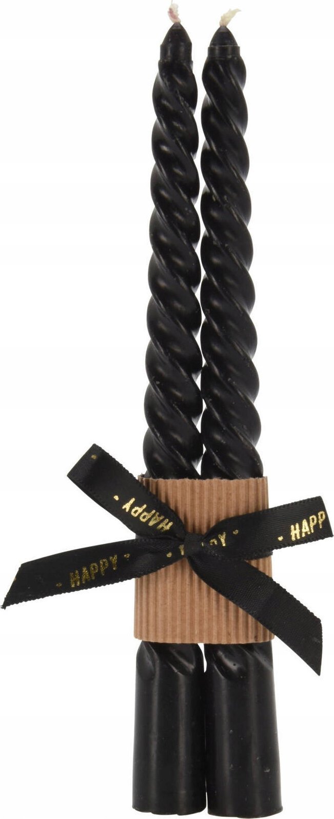 Home Styling Collection Zestaw dwóch świec obiadowych, Twisted, 20 cm