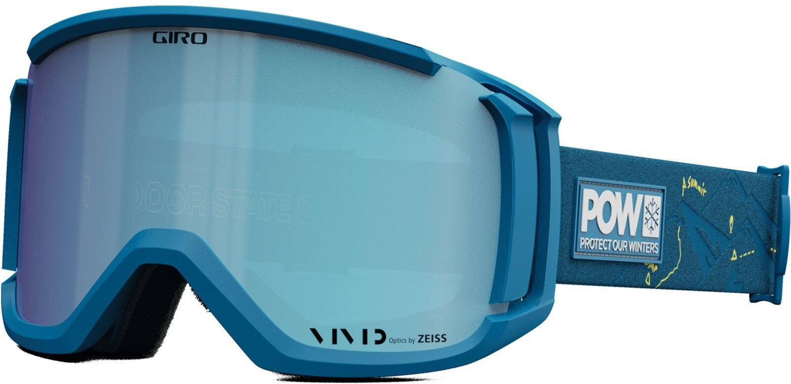 Gogle zimowe GIRO REVOLT POW (Szyba lustrzana kolorowa VIVID-Carl Zeiss VIVID ROYAL 19-42% S2) (NEW 2023/2024)