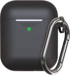 Class and Culture LLC KeyBudz Elevate Keychain - silikonowe etui ochronne do AirPods 1/2 (red)