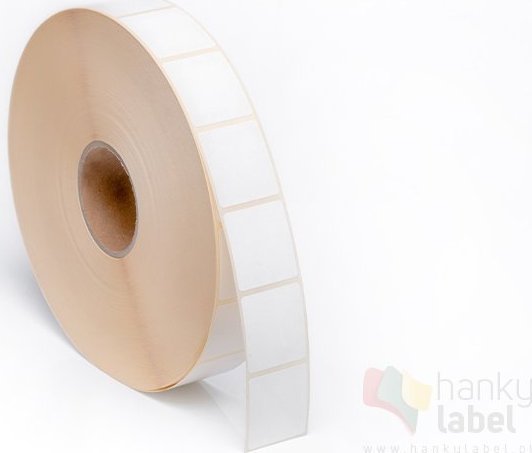 HankyLabel Etykiety termiczne 35x25 mm / 6000 szt./ fi76 naklejki samoprzylepne do drukarki termicznej