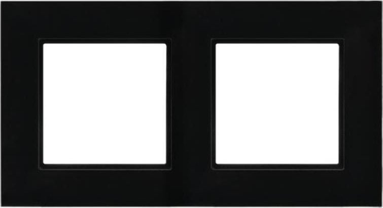 Ospel Ramka podwójna Aria Prestige Ospel czarne szkło R-2UGC/32/25