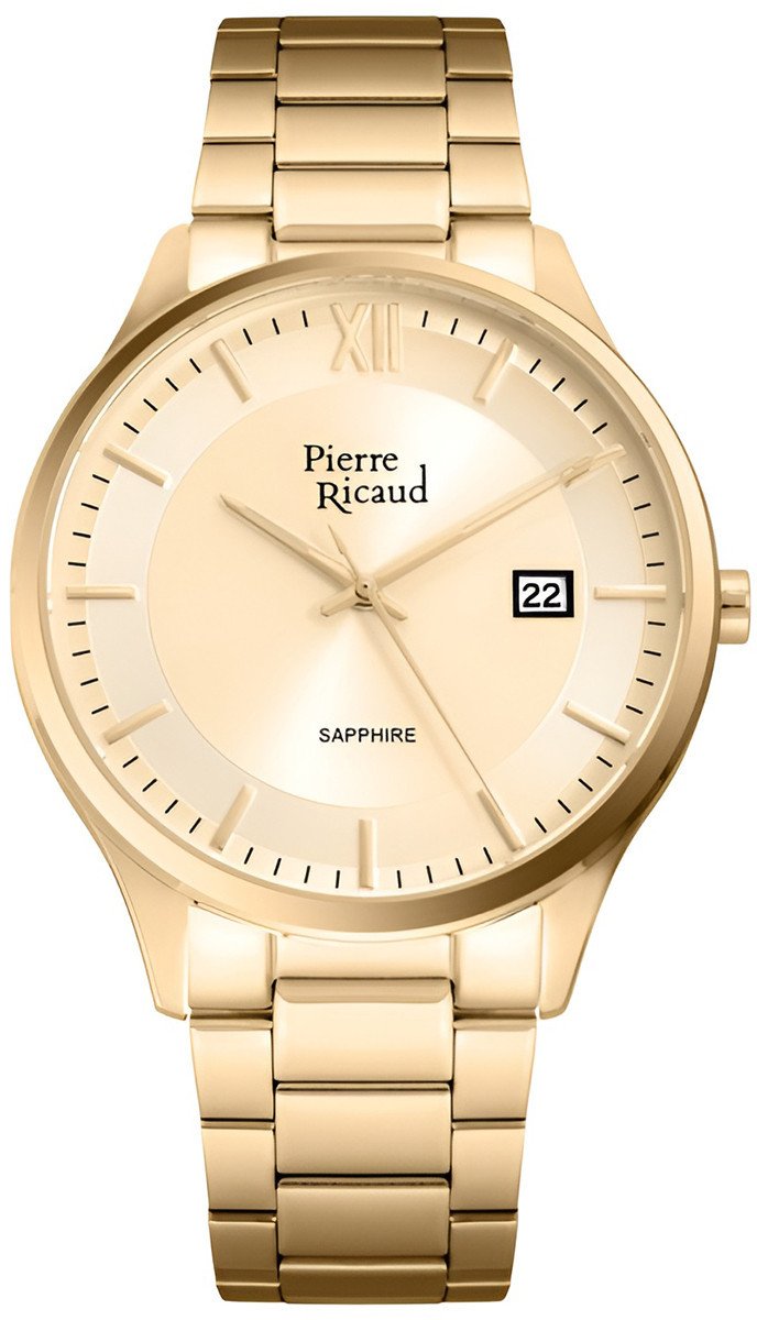 Zegarek męski Pierre Ricaud P97262.1161Q złoty