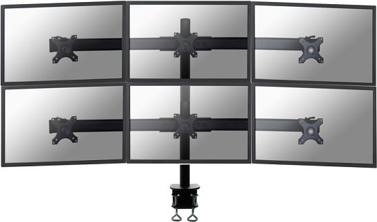 Neomounts Uchwyt biurkowy na 6 monitorów 19" - 27" (FPMA-D700D6)