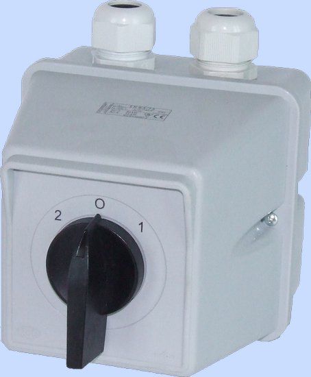 Elektromet Łącznik krzywkowy 2-0-1 3P 100A IP44 ŁK 100-73 w obudowie (910773)