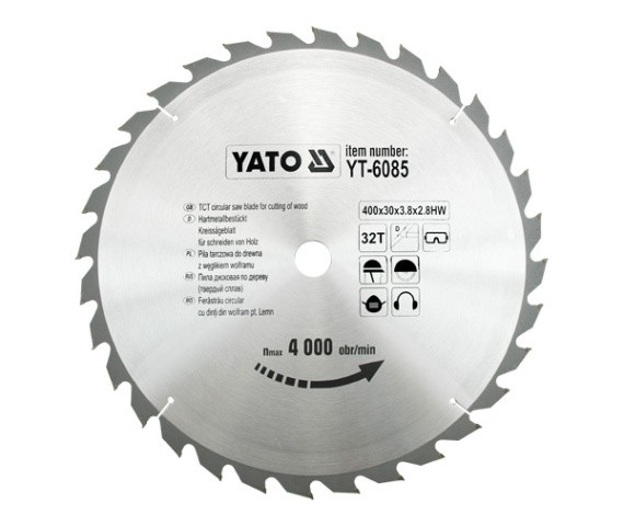 Yato Piła tarczowa do drewna 400x30mm 32z YT-6085