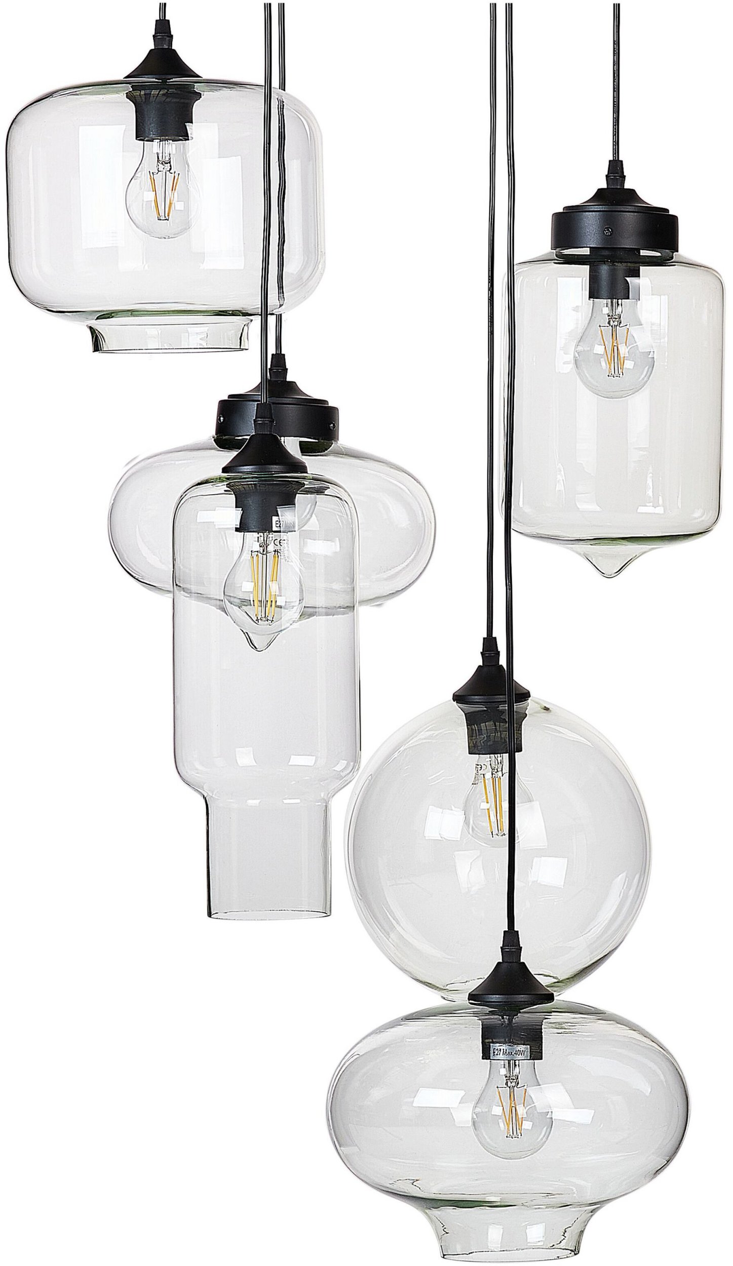 Lampa wisząca BEMBOKA Szkło Przezroczysty