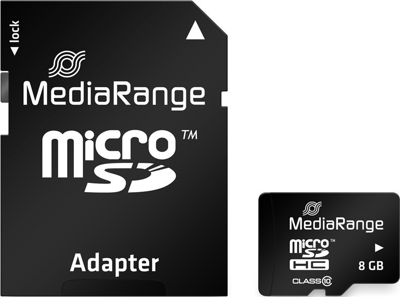 Karta MediaRange MicroSDHC 8 GB Class 10 UHS-I (MR957)
