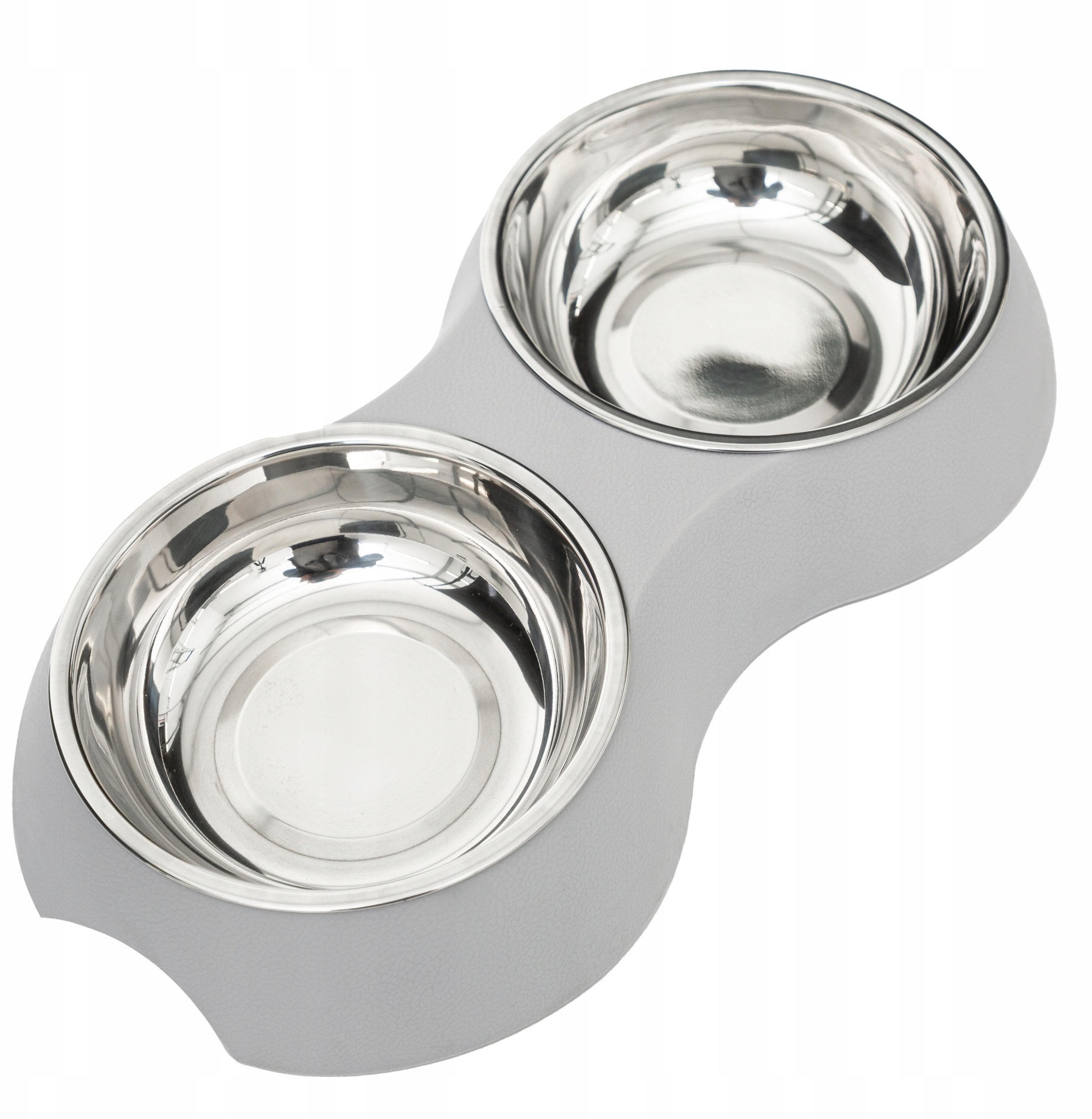 MISKA PODWÓJNA SZARA