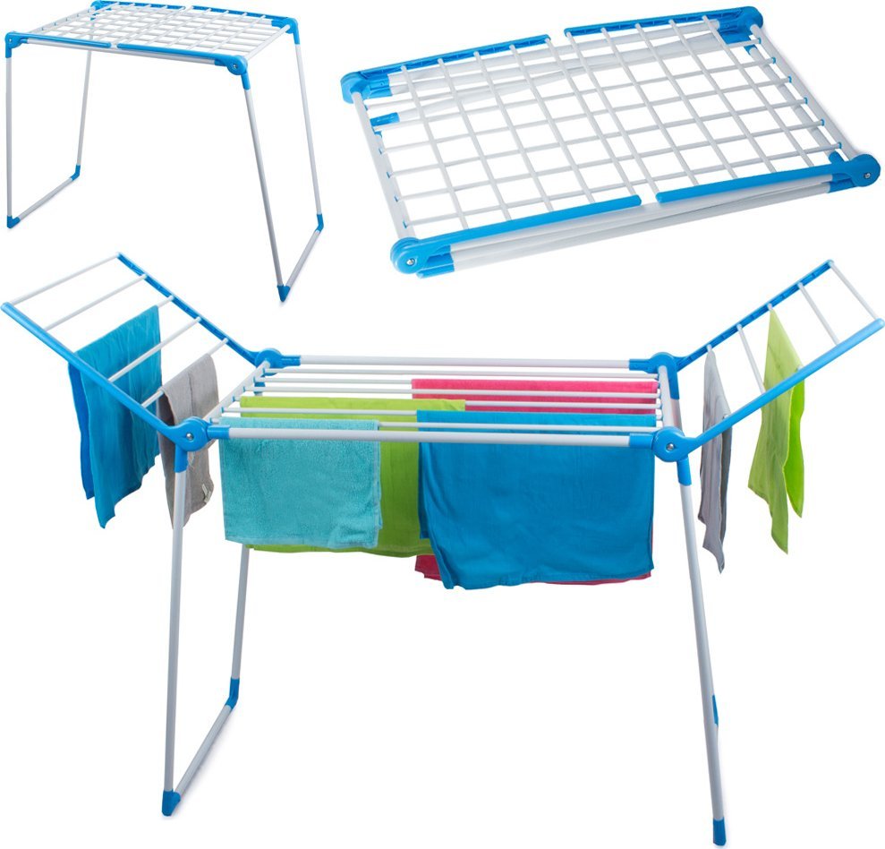 Suszarka na pranie Verk Suszarka na pranie bieliznę ubrania składana duża Suszarka na pranie bieliznę ubrania składana duża