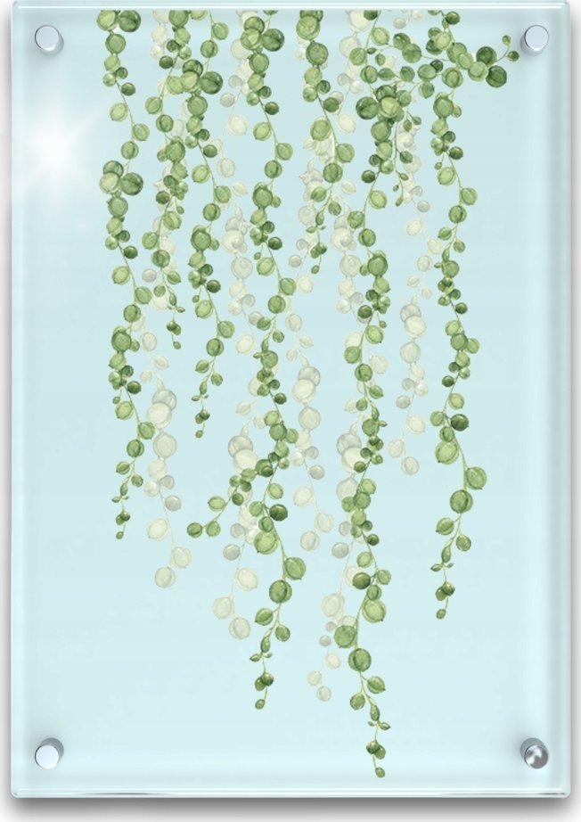 Iteams4Now Naklejka na ścianę liście pnącze zwis na szafę meble szybę lustro pokoju domu