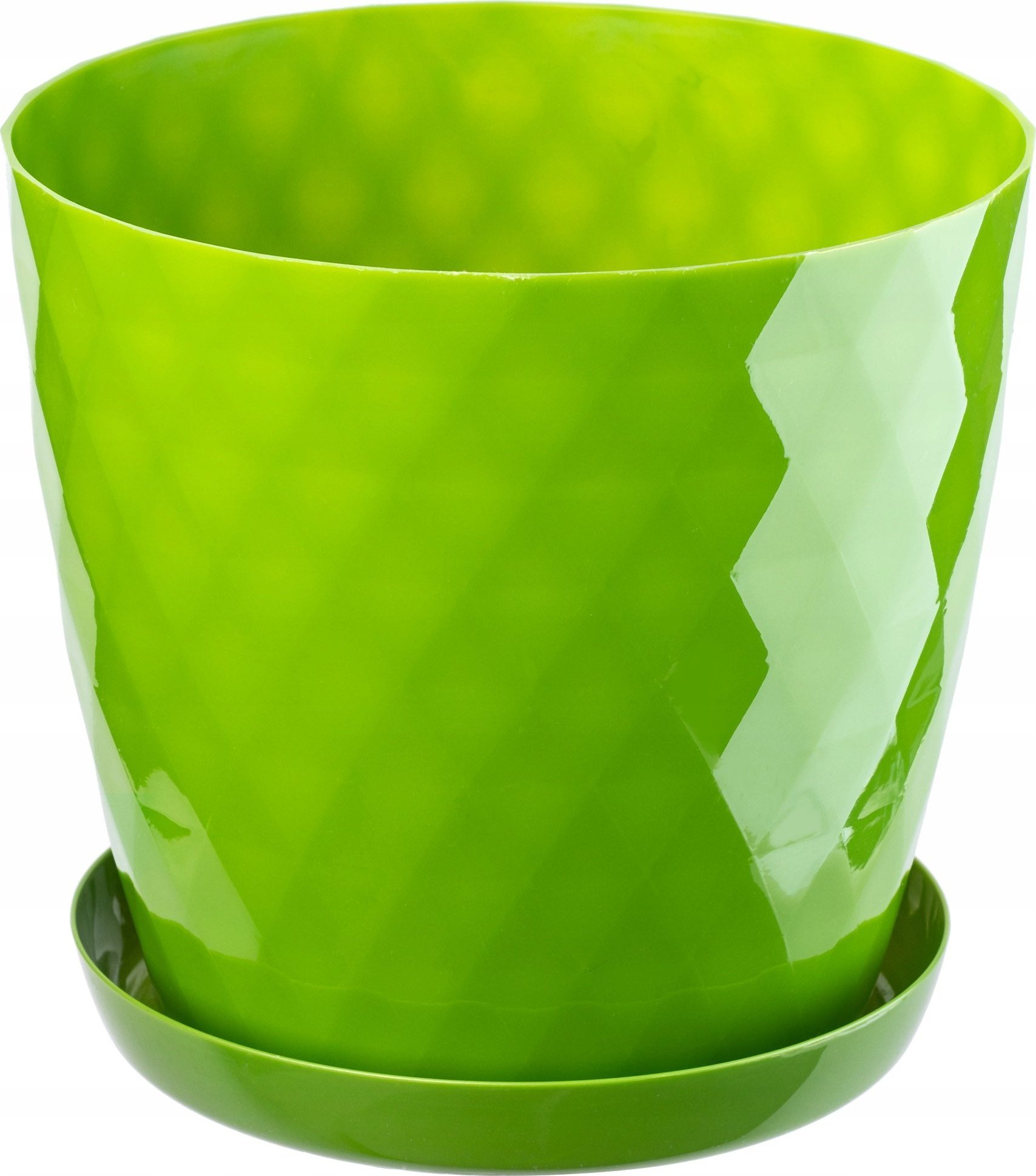 Kadax Doniczka + Podstawka Donica Zielona 30cm Kolory