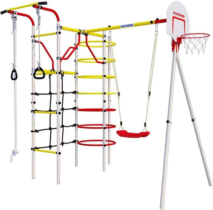 Plac zabaw Stacja kosmiczna | Tunel + Kosz + Plastikowe siedzisko | 100 kg