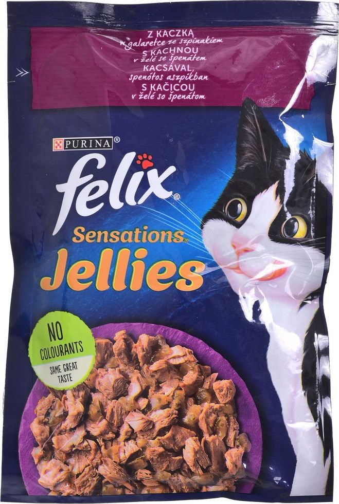 Felix FELIX SENSATIONS Kaczka Szpinak 85g
