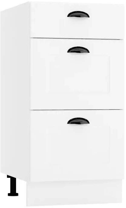 Szafka kuchenna stojąca 40 ADELE D40 S/3 biała STOLKAR
