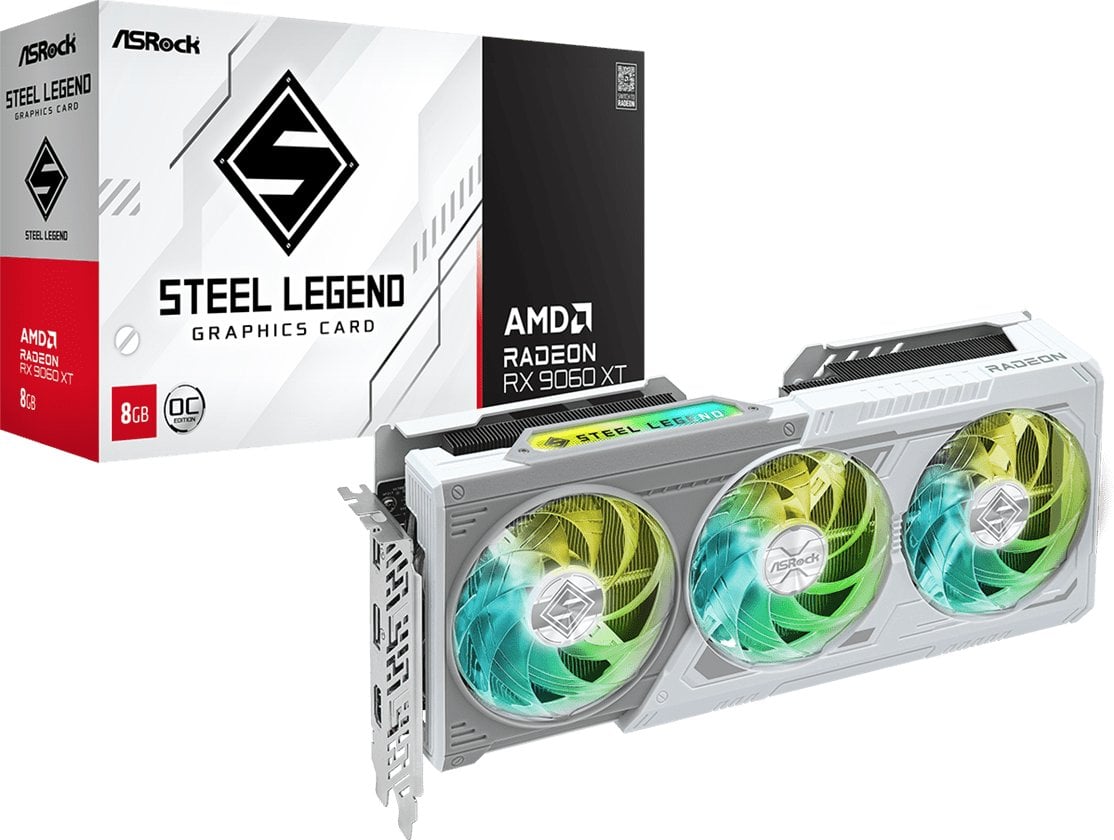Karta graficzna ASRock Radeon RX 9060 XT Steel Legend 8GB GDDR6 (RX9060XT SL 8GO)