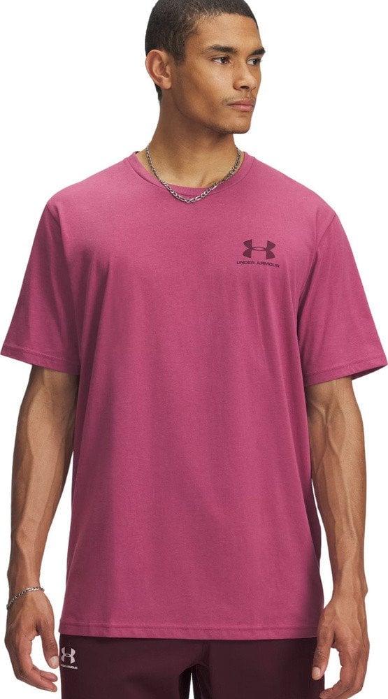 Koszulka męska Under Armour Sportstyle LC SS różowa 1326799 659 L