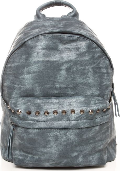 Jennifer Jones Plecak z ćwiekami eko skóra niebieski 20GZ