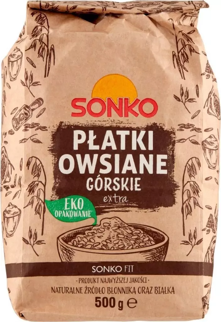 SONKO Sonko Płatki owsiane górskie ekstra 500 g