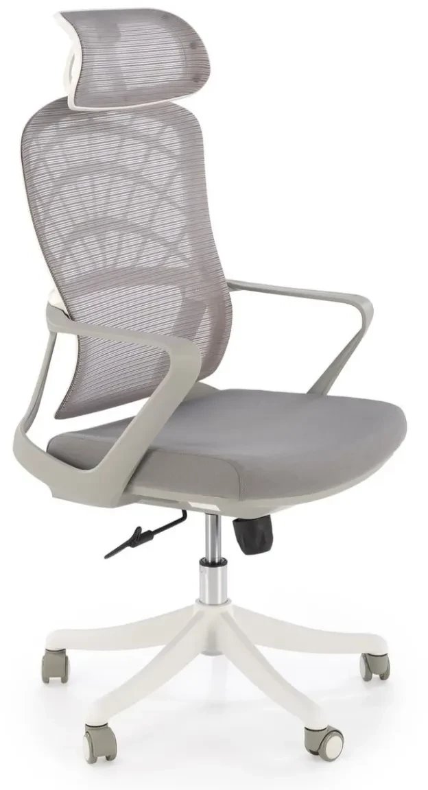 Fotel biurowy VESUVIO 2 szary/biały HALMAR