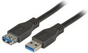 Kabel USB EFB USB-A - USB-A 1 m Czarny (K5268SW.1)