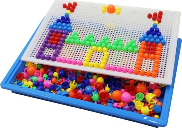 Ikonka Puzzle pinezki grzybki 296szt