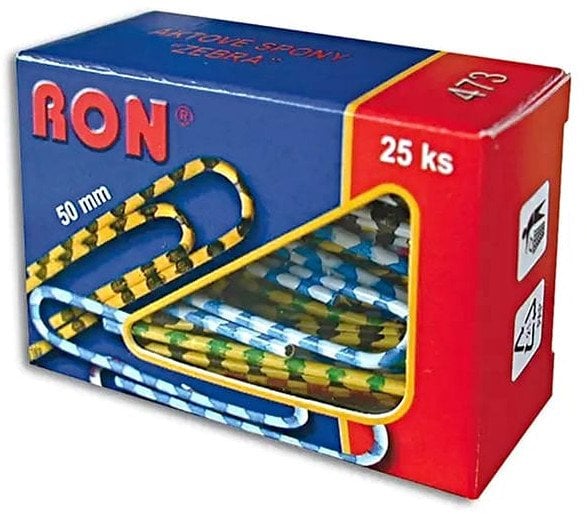 Spinacze pocztowe, zebra, 50mm, 25szt.