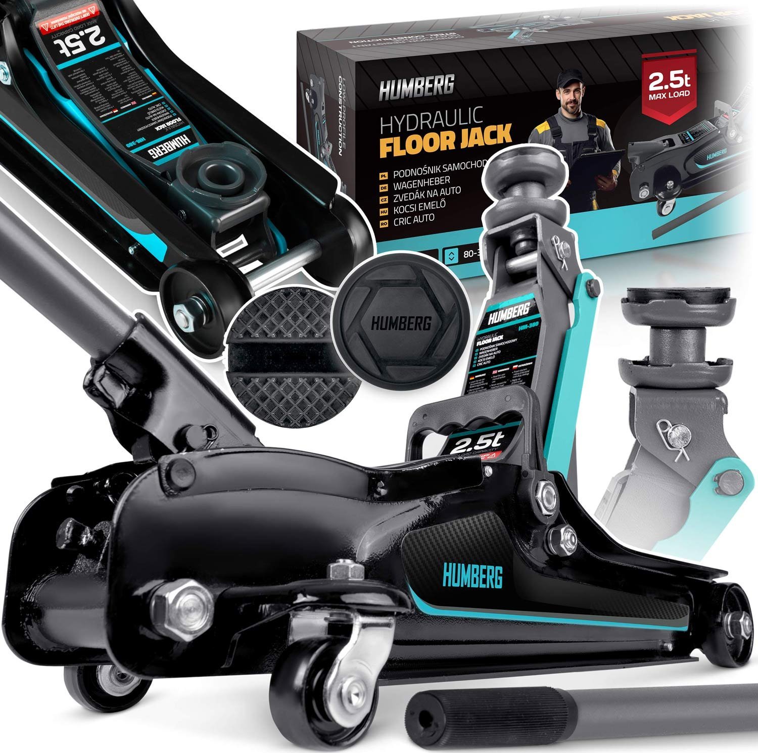 Humberg Podnośnik samochodowy 2,5 t Humberg HM-380