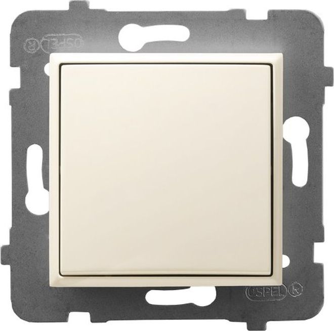 Ospel ARIA Łącznik jednobiegunowy ecru ŁP-1U/m/27