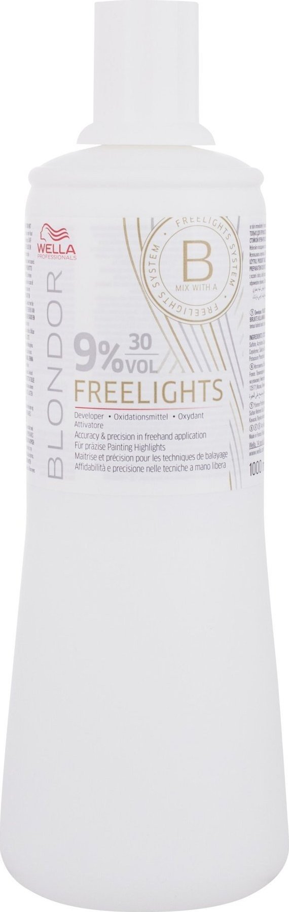 Wella Professionals Wella Professionals Blondor Freelights 9% Developer Farba do włosów 1000ml