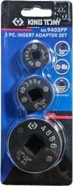 King Tony KING TONY ZESTAW MINI REDUKCJI 3/8"-1/2"-3/4"