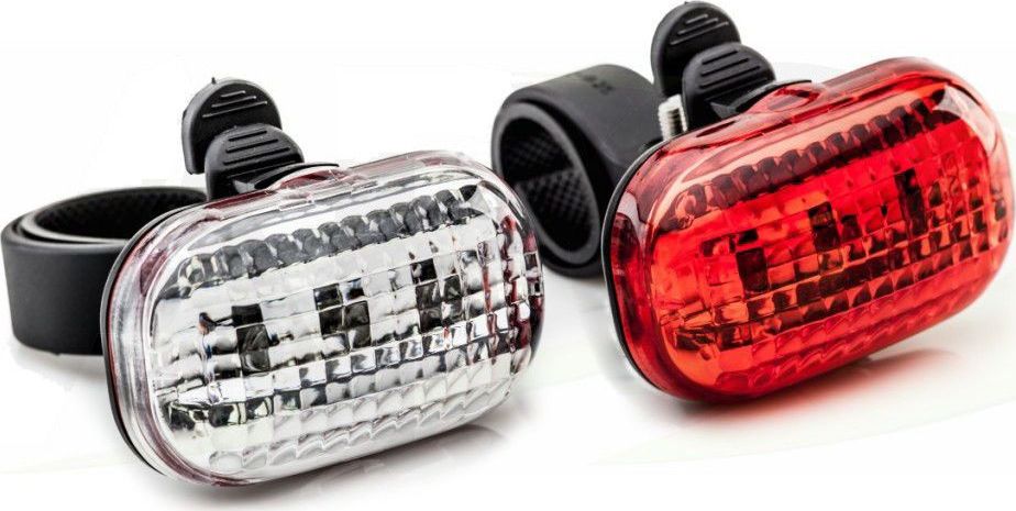 XC Light Zestaw lamp przód XC LIGHT 8003 3-diody,3-funkcje + tył 3-diody,3-funkcje