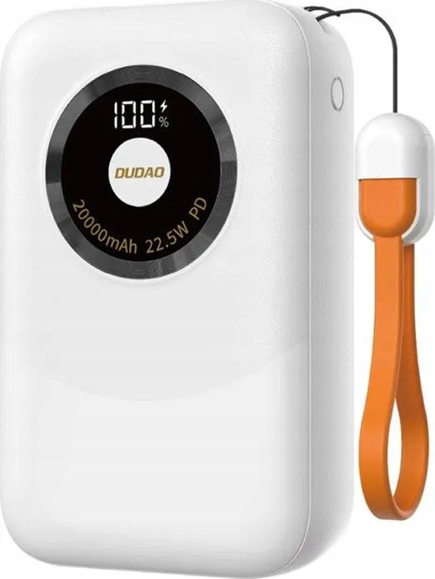 Powerbank Dudao K21 Mini 10000mAh 22.5W USB-A / USB-C - beżowy