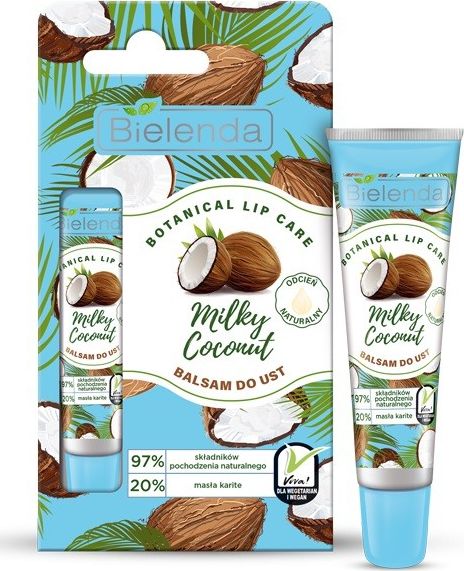 Bielenda Bielenda Botanical Lip Care Balsam do ust Milk Coconut - naturalny 10g
