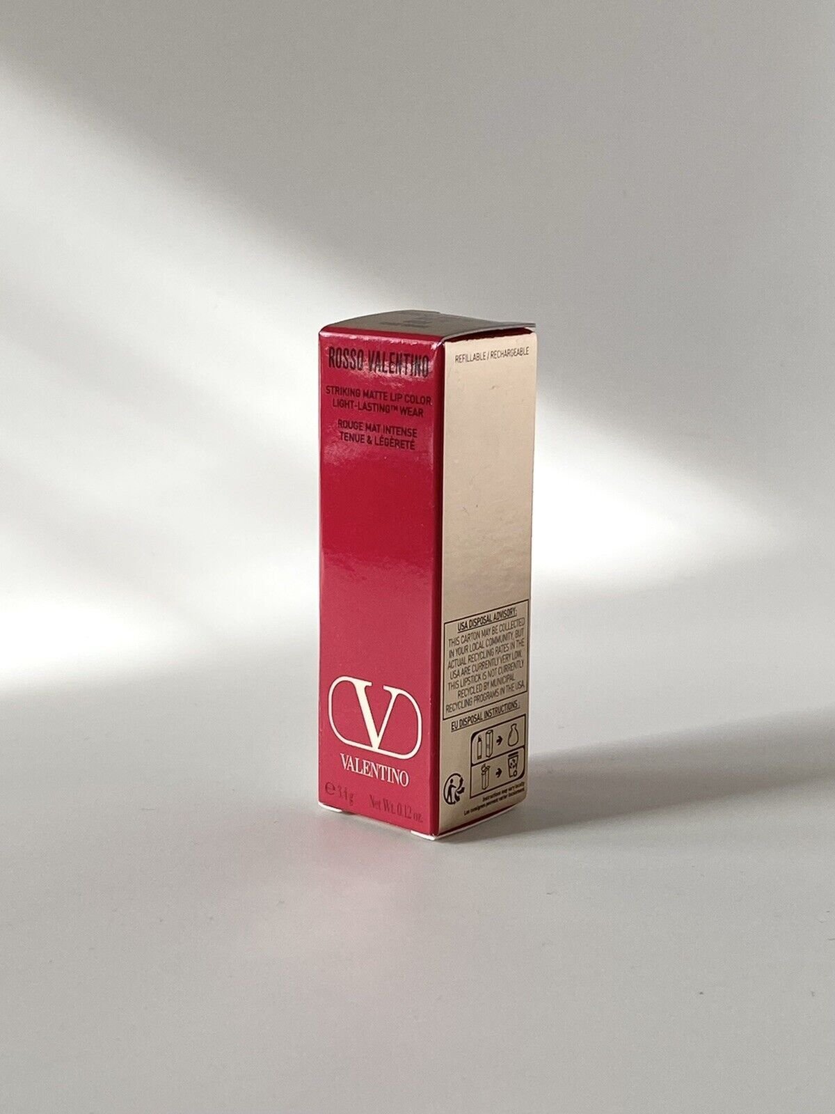 Valentino Valentino, Rosso, Matte, Cream Lipstick, 403A, Refillable, 3.5 g For Women