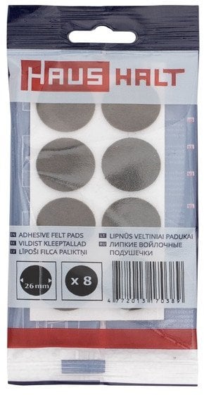 FELT PADS D26 BROWN 8PCS