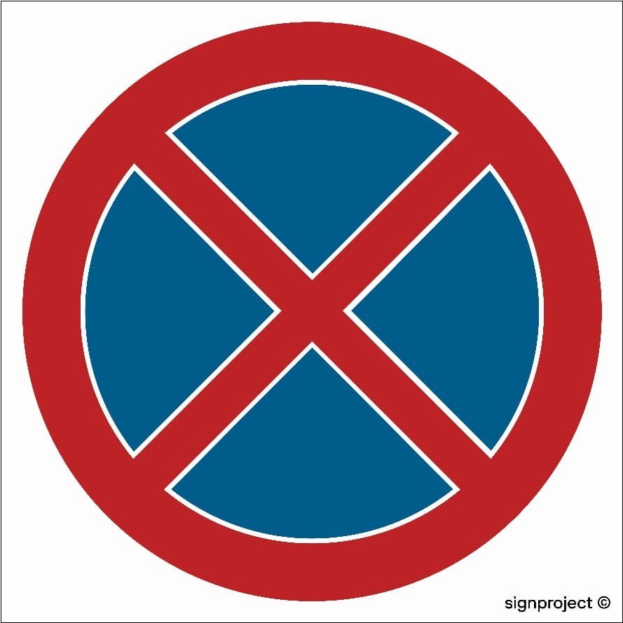 Mój dom Sa011 Zakaz Zatrzymywania Się (30 X 30 Cm, Pn - Płyta 1Mm) Libres Polska Sp Sa011_300X300_Pn 5904937492240
