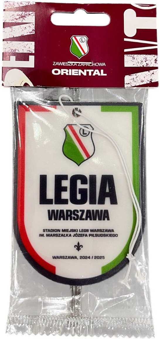 Legia Warszawa zawieszka zapachowa ORIENTAL proporczyk klubowy