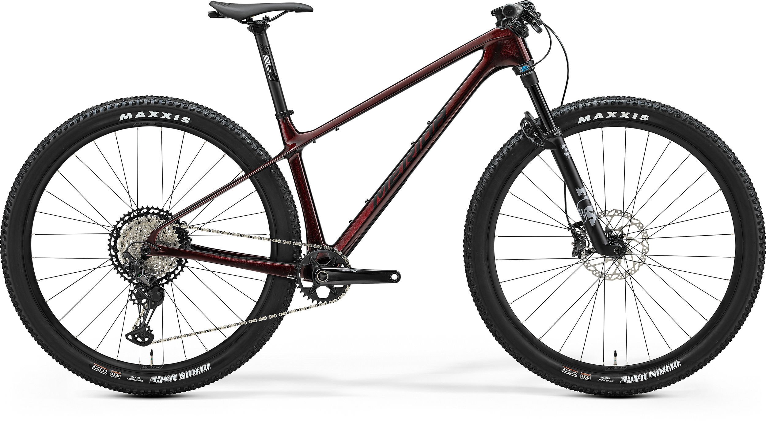 Merida Big.Nine XT 2025 carbonowy hardtail do wyścigów XC Wybierz rozmiar ramy: M, Wybierz kolor: BURGUNDY RED(BLACK)