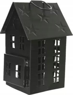 Kaemingk Latarnia świąteczna metalowa czarna 18 cm