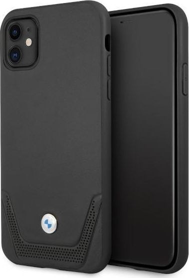BMW Etui Bmw Bmhcn61Rswpk Iphone 11 6,1" Czarny/Black Hardcase Leather Perforate