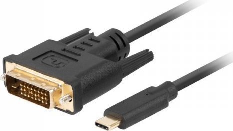 Adapter USB Lanberg Lanberg CA-CMDV-10CU-0018-BK adapter kablowy 1,8 m USB Type-C DVI-D