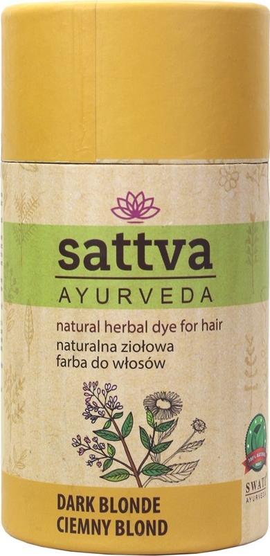 Sattva SATTVA_Natural Herbal Dye for Hair naturalna ziołowa farba do włosów Dark Blonde 150g