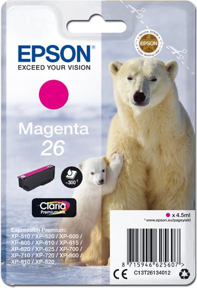 Tusz Epson Tusz C13T26134012, T261340 (magenta)
