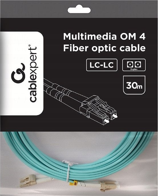Gembird GEMBIRDpatchcord światłowodowy wielomodowy duplex OM4 50/125 LC/LC 30m