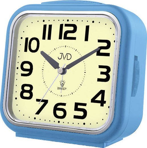 Budzik JVD SRP2402.1 14 cm cichy mechanizm drzemka podświetlenie .