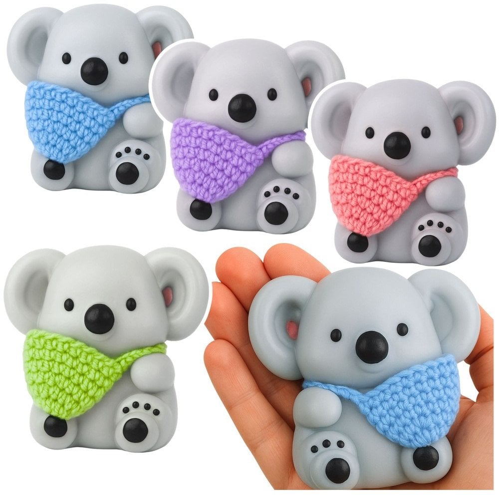 Gniotek Antystresowy Miękki Koala Z Wełnianą Torbą 8,5cm EDUKAMP