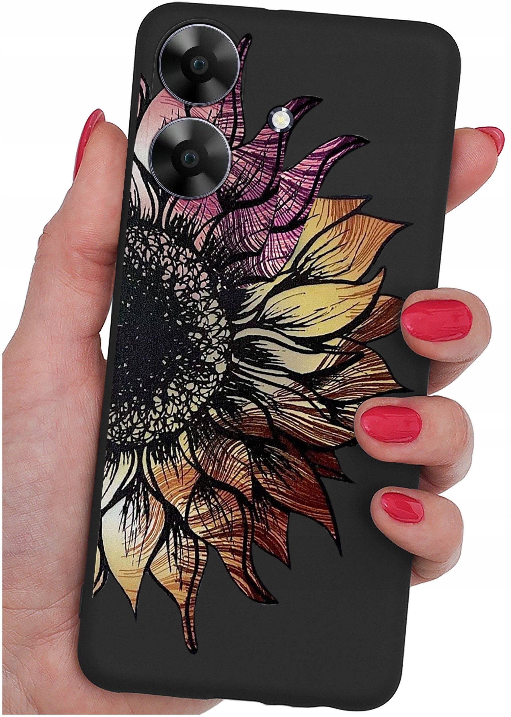 krainaGSM ETUI do Realme Note 60 CASE wzory | SILIKONOWE MATT CASE + SZKŁO 9H