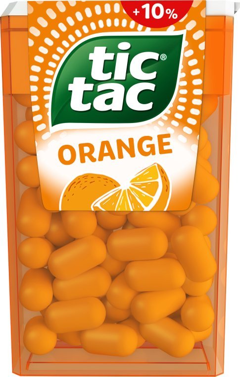 Tic Tac Drażetki o smaku pomarańczowym 54 g