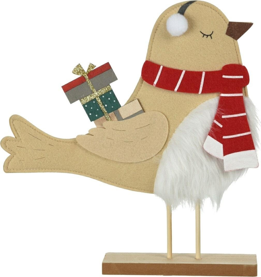 Intesi INTESI FIGURKA FILCOWA SIKORKA 38CM Z PREZENTEM