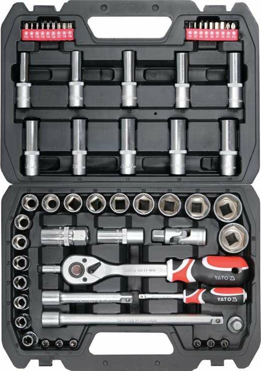 Zestaw narzędzi Yato YATO ZESTAW KLUCZY 60el 1/2" / 1/4"